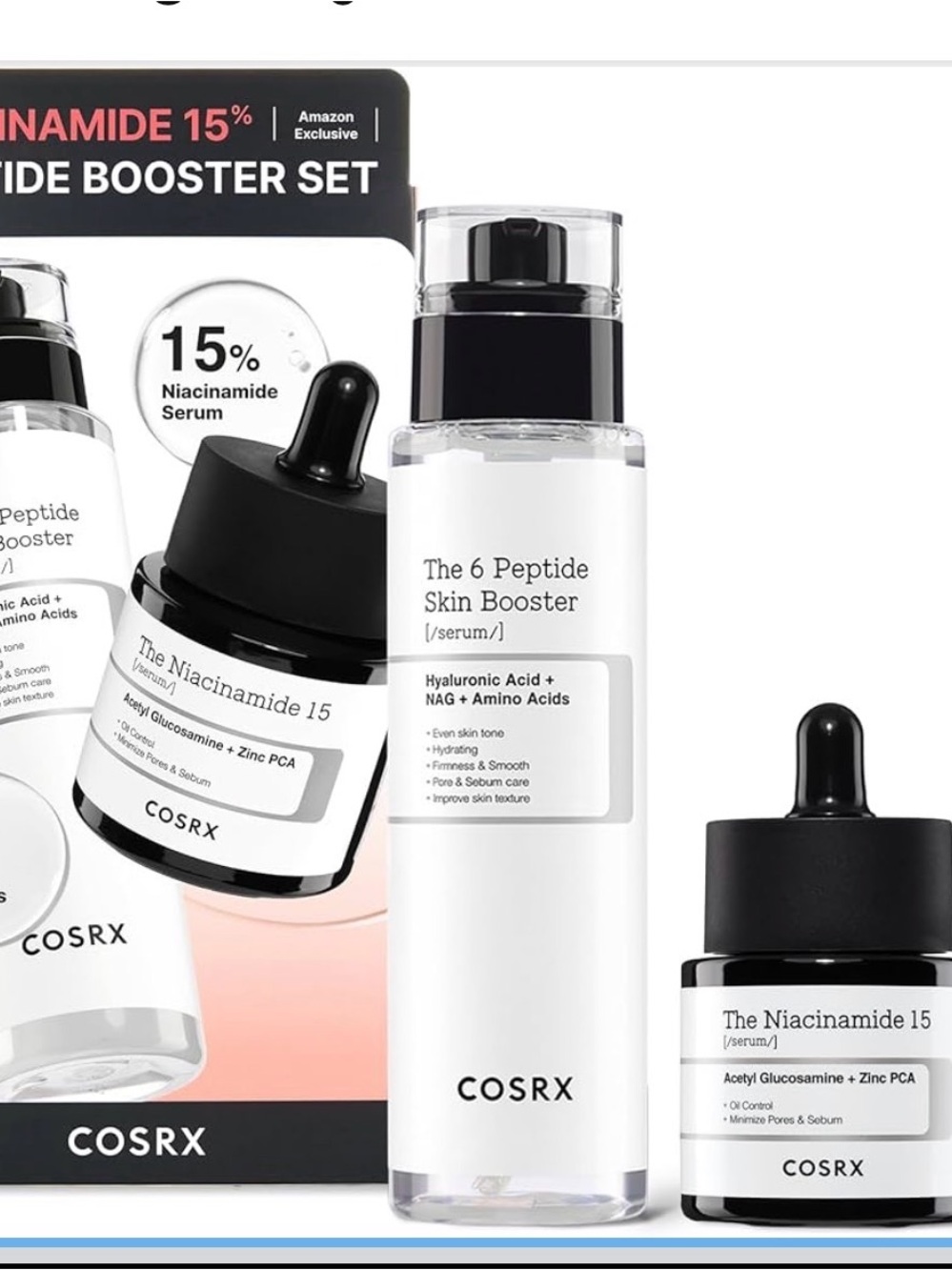 COSRX The 6 Peptide Skin Booster & Niacinamide Set